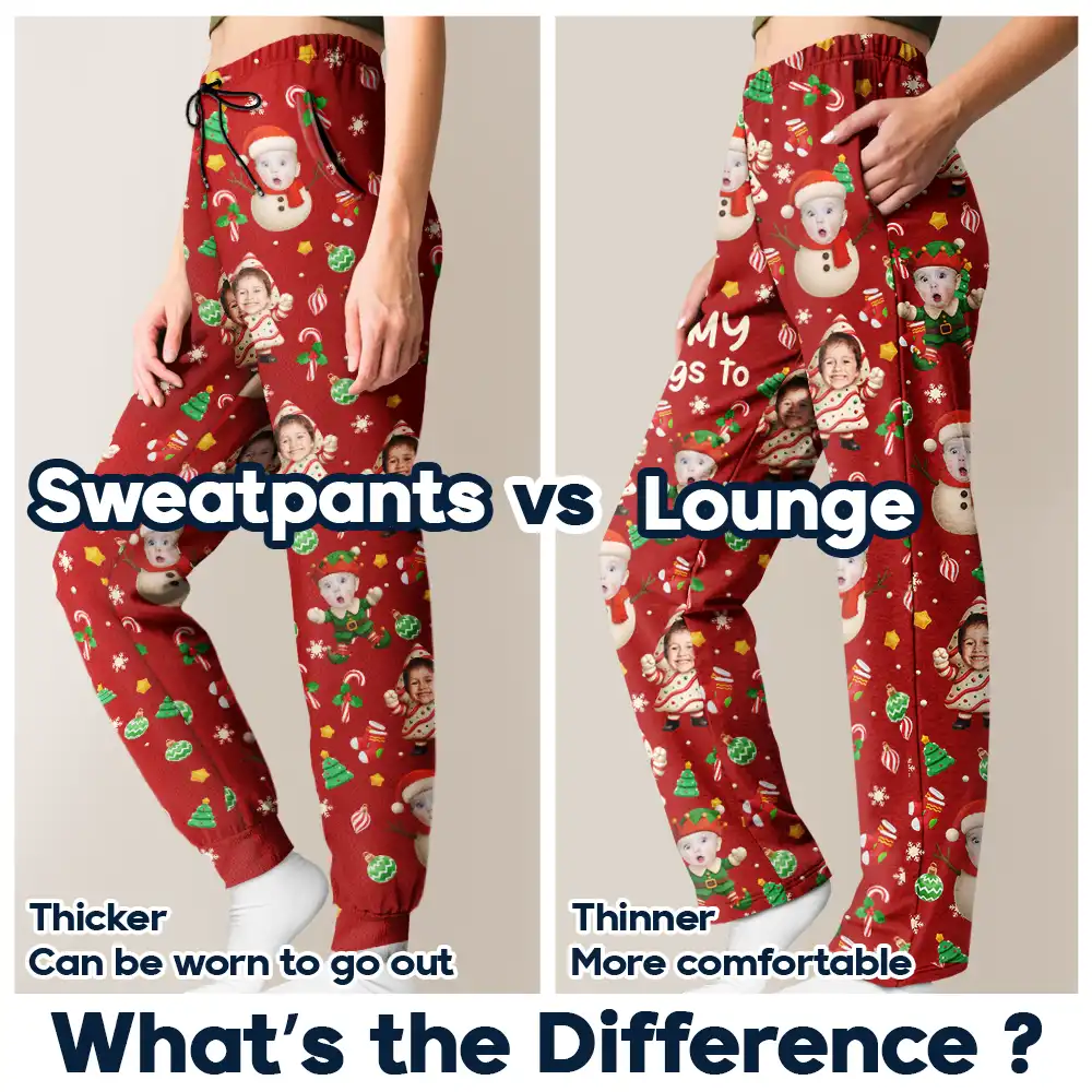 Custom Photo This Grandpa Dad Belongs To Grandkids Christmas Characters - Personalized Pajama Pants - Image 7