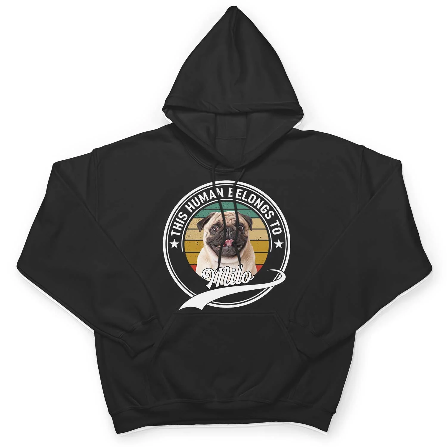 Custom Photo This Human Belongs To Dog - Gift For Dog Lovers - Personalized Custom T Shirt - Image 5