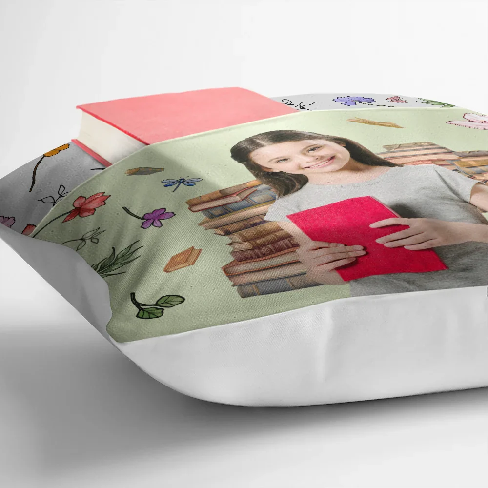 Custom Photo This Is My Reading Pillow - Personalized Pocket Pillow - Image 5