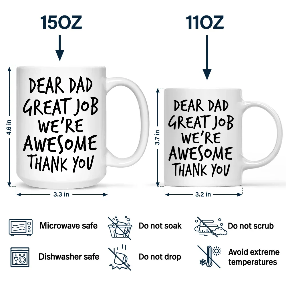 Custom Photo To Dad From The Reasons You Drink Funny - Personalized Mug - Image 5