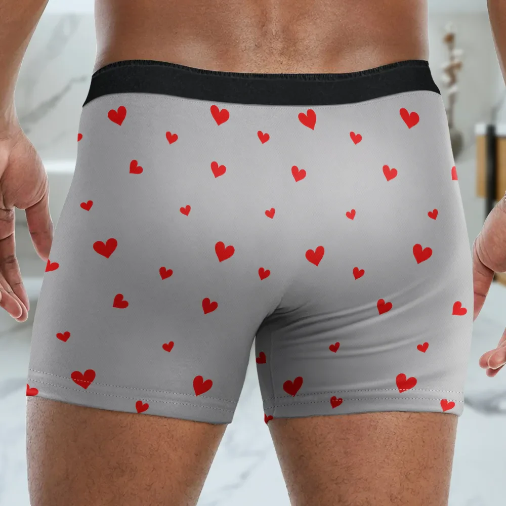 Custom Photo To Do List Romantic Couple - Personalized Men's Boxer Briefs - Image 5