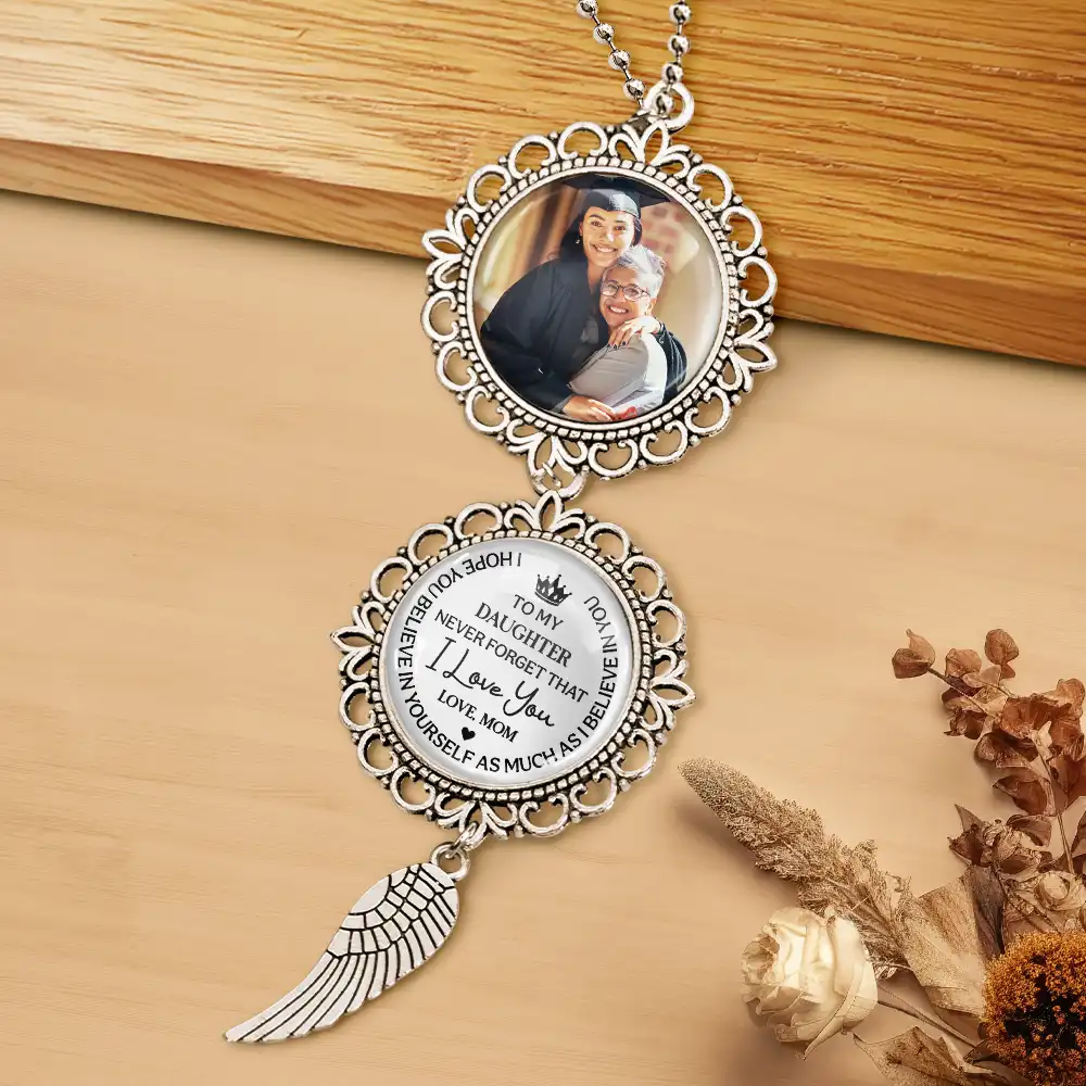 Custom Photo To My Son Never Forget That I Love You - Personalized Photo Pendant Charm - Image 4