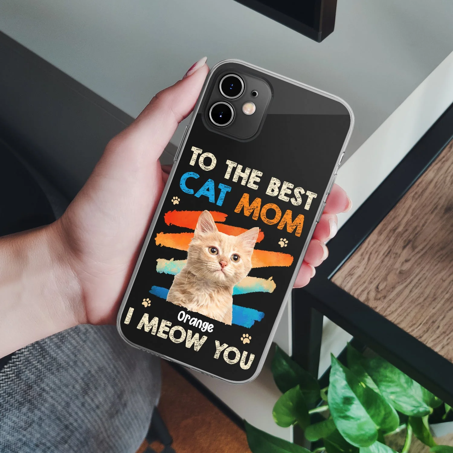 Custom Photo To The Best Cat Dog Mom Dad - Gift For Pet Mom, Pet Dad, Pet Lovers - Personalized Clear Phone Case - Image 5