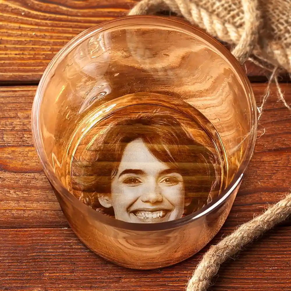 Custom Photo To The Best Dad Coolest Husband Ever - Personalized Engraved Whiskey Glass - Image 4