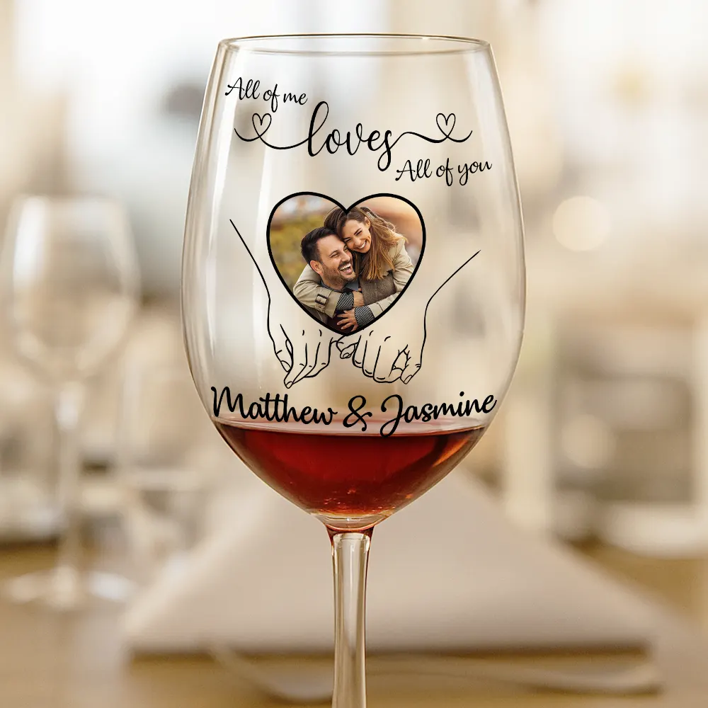 Custom Photo Together Since - Personalized Wine Glass - Image 2