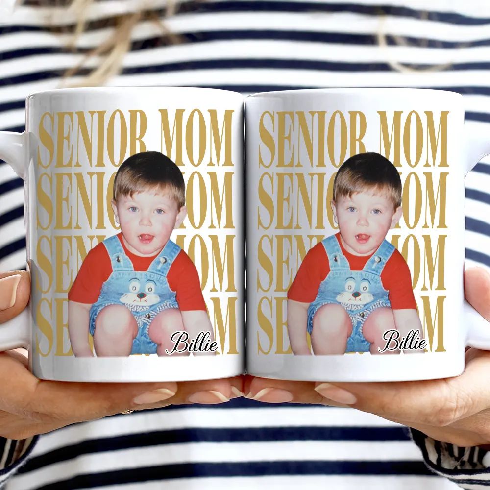 Custom Photo Vintage Senior Family - Personalized Mug - Image 3