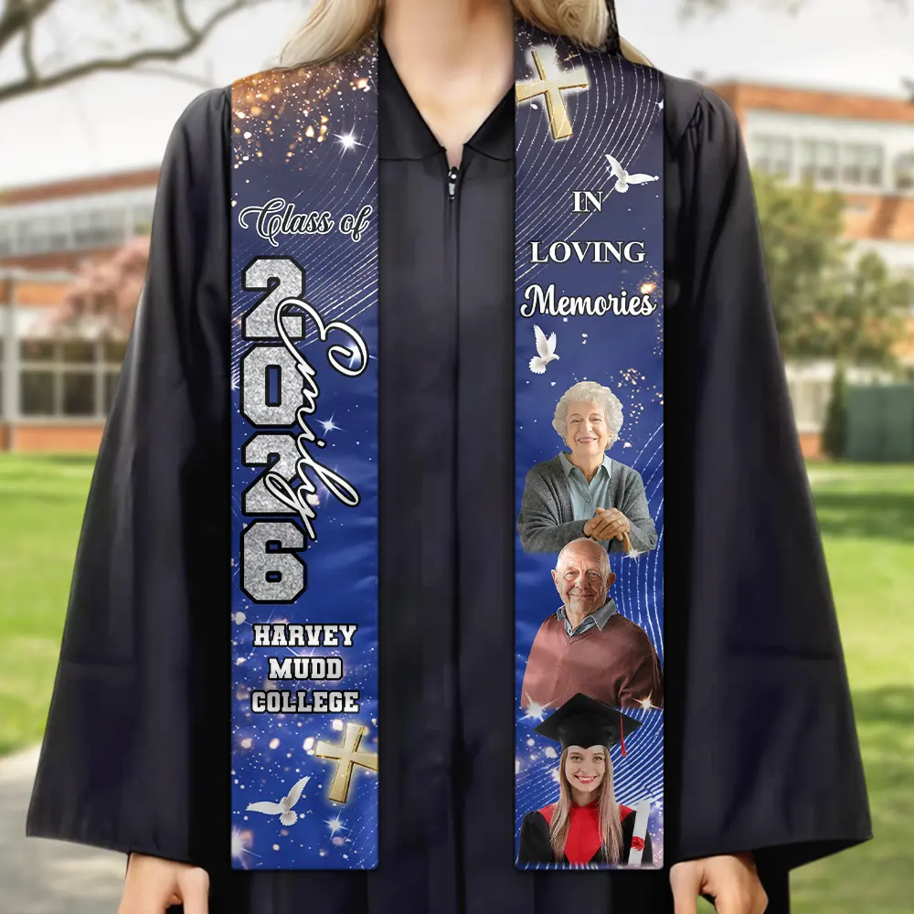 Custom Photo Walking Beside You Every Step Of The Way - Personalized Stoles - Image 3