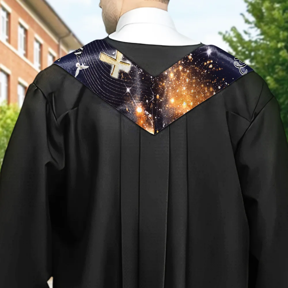 Custom Photo Walking Beside You Every Step Of The Way - Personalized Stoles - Image 4