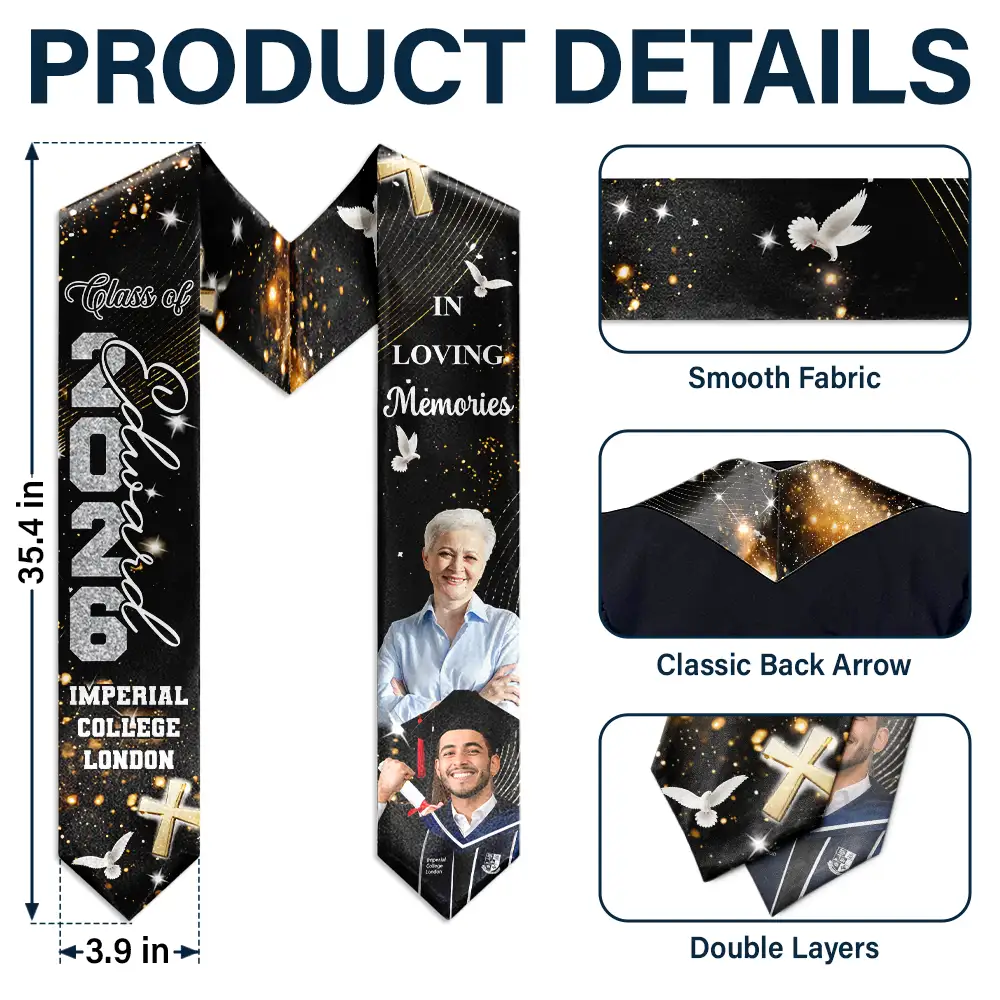 Custom Photo Walking Beside You Every Step Of The Way - Personalized Stoles - Image 6