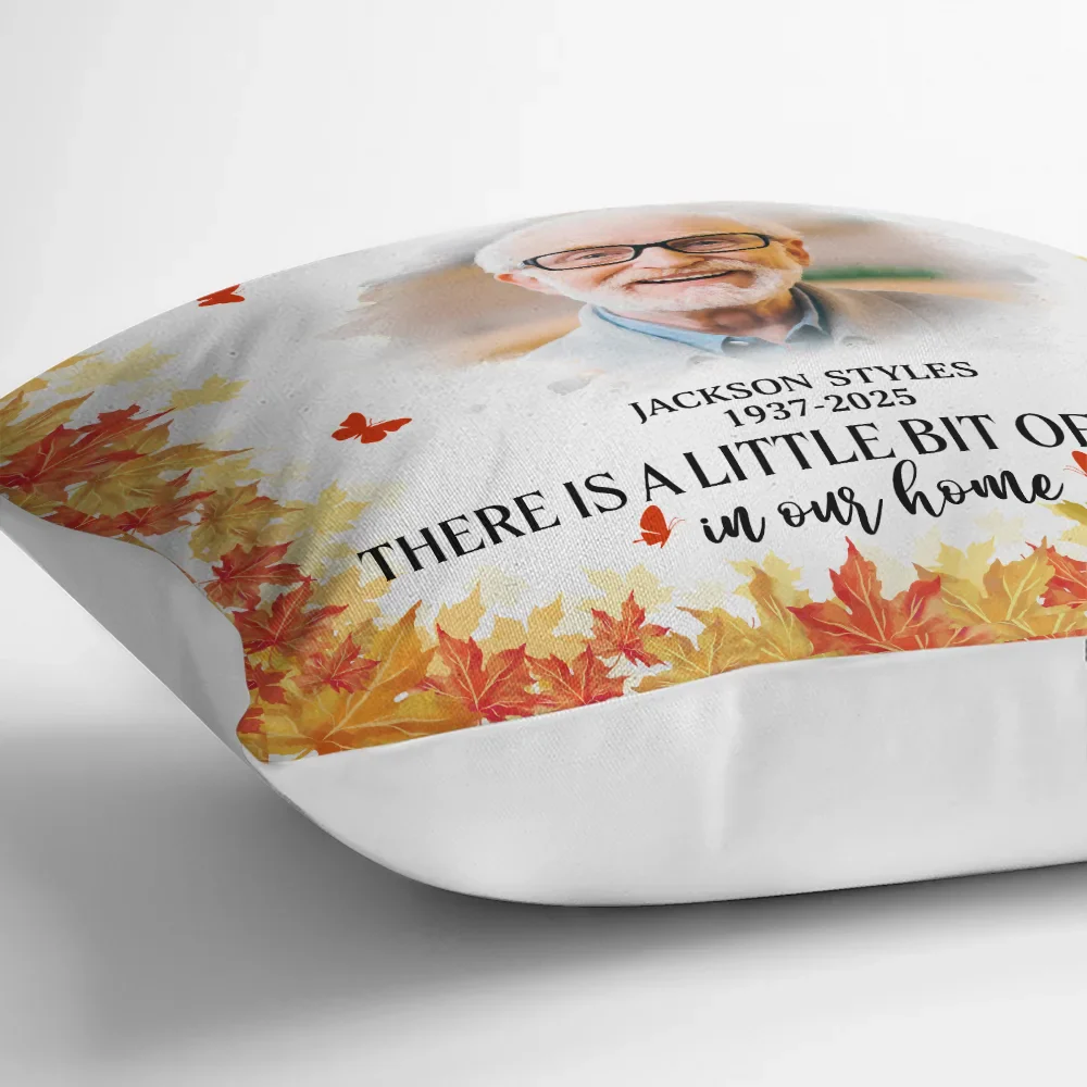 Custom Photo Watercolor A Little Bit Of Heaven In Our Home - Personalized Pillow - Image 3