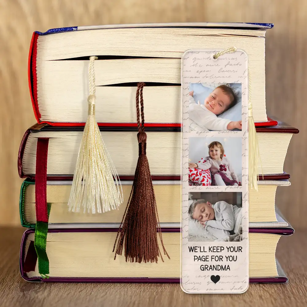 Custom Photo We'll Keep Your Page For You - Personalized Acrylic Bookmark - Image 4