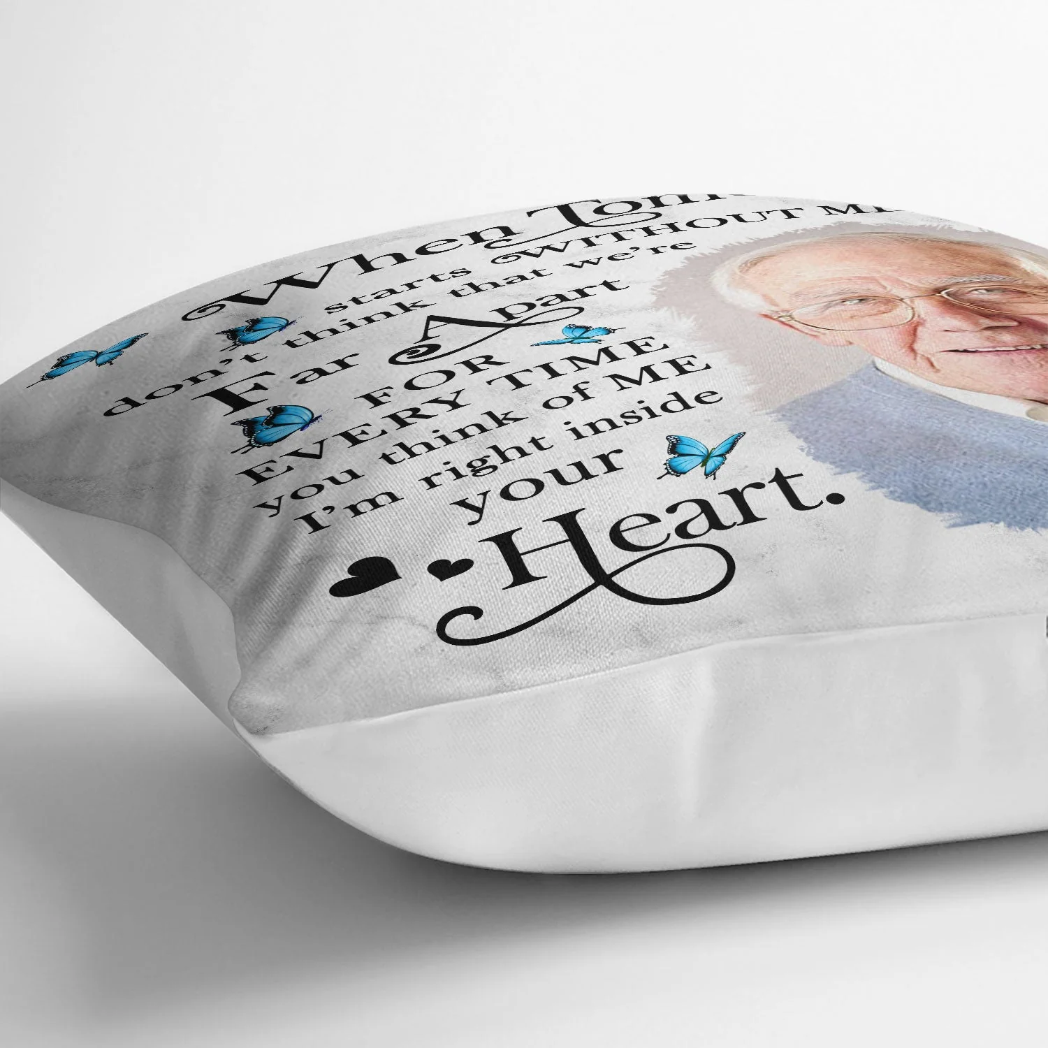 Custom Photo When Tomorrow Starts Without Me - Memorial Gift For Family, Friends - Personalized Pillow - Image 3