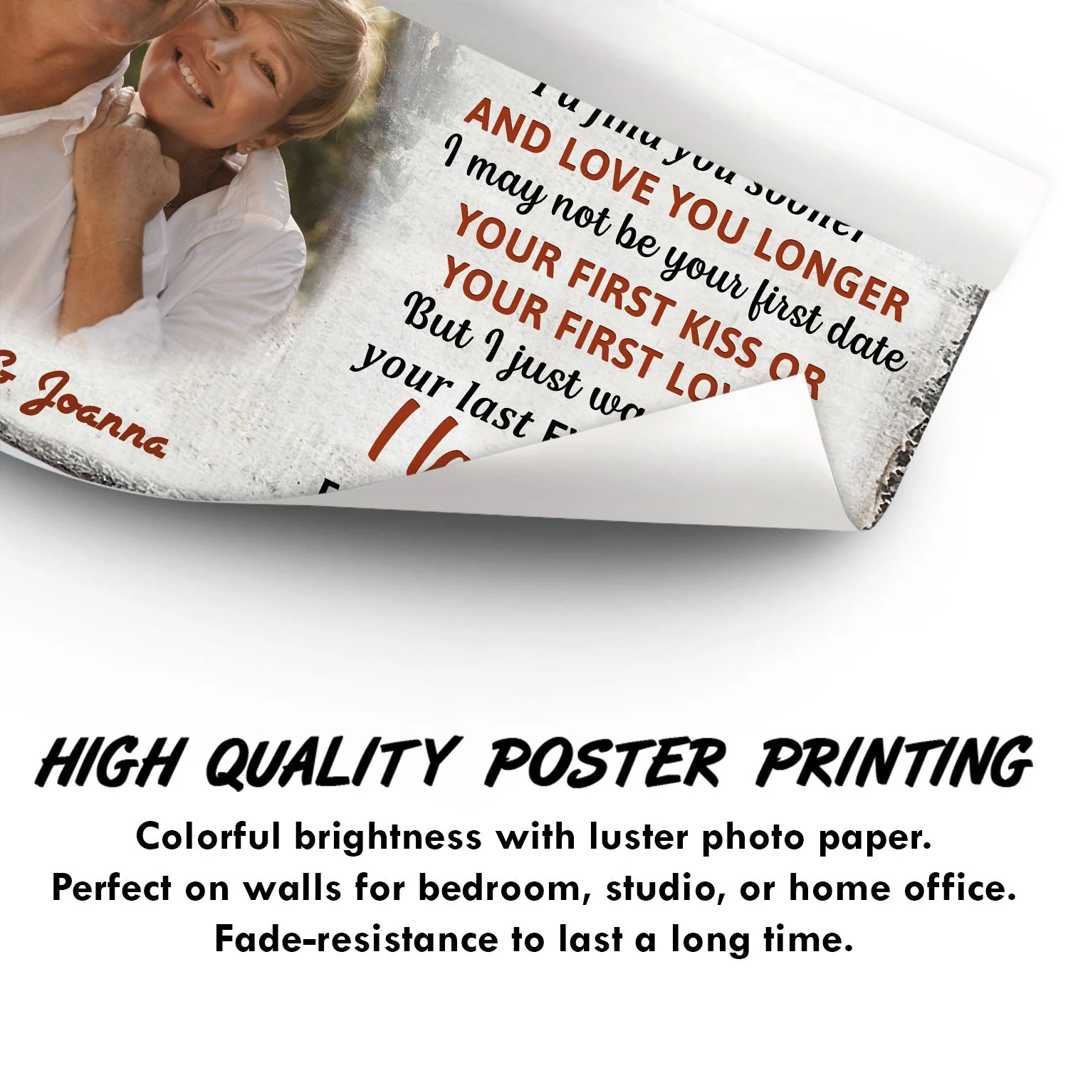 Custom Photo When We Get To The End Of Our Lives Together - Gift For Couples - Personalized Custom Poster - Image 3