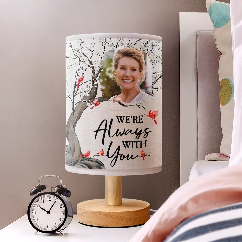 Custom Photo When You Miss Me Have No Fear Memorial - Personalized Fabric Lamp - Image 2