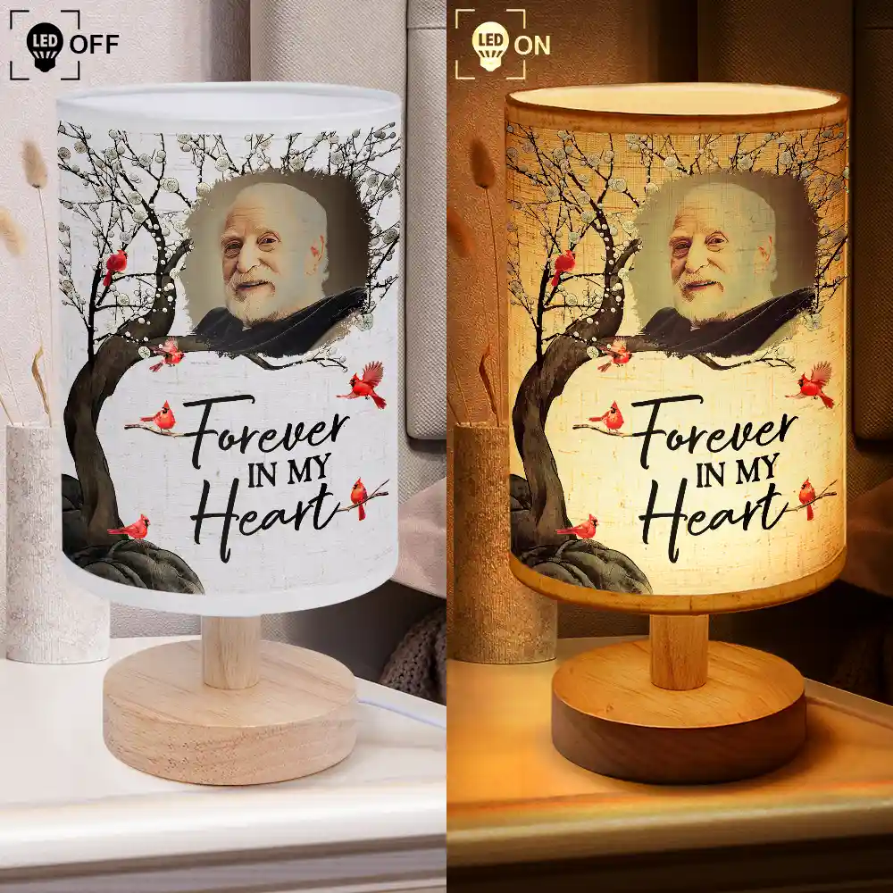 Custom Photo When You Miss Me Have No Fear Memorial - Personalized Fabric Lamp - Image 4
