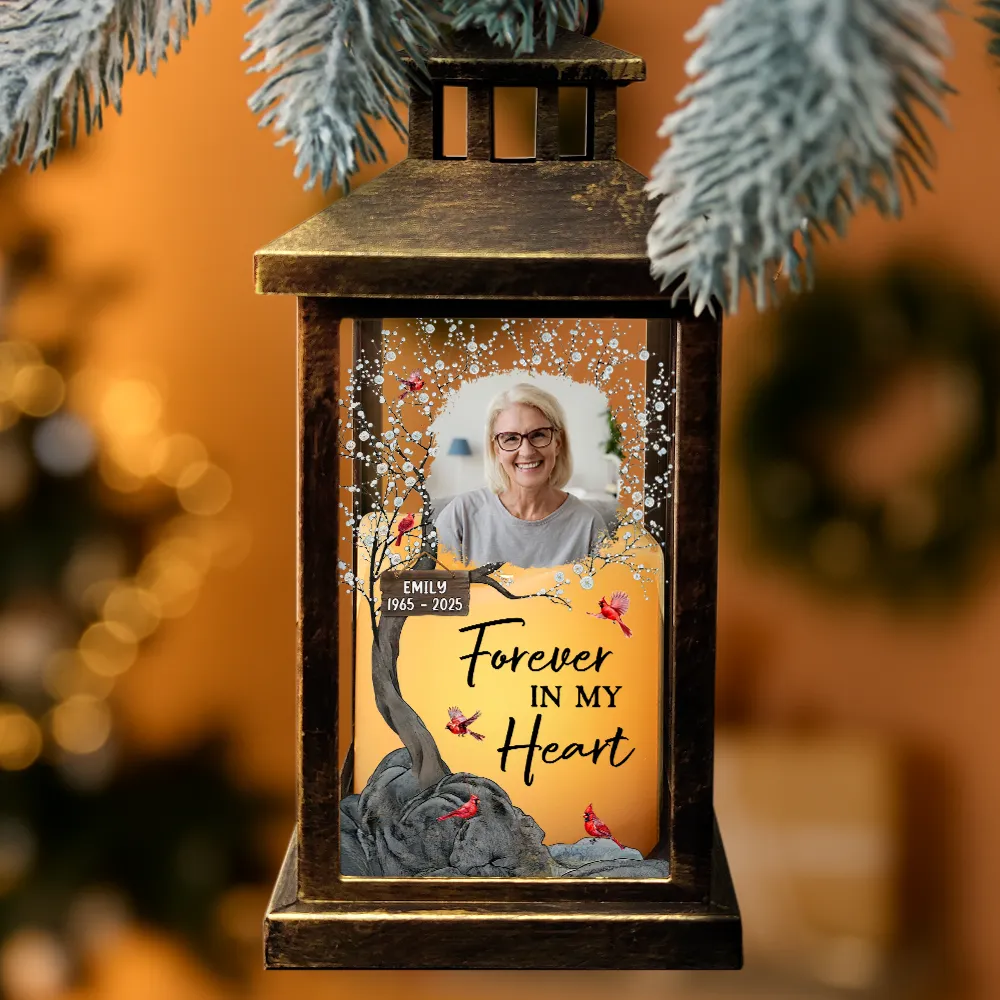 Custom Photo When You Miss Me Have No Fear Memorial - Personalized LED Candle Lantern - Image 3