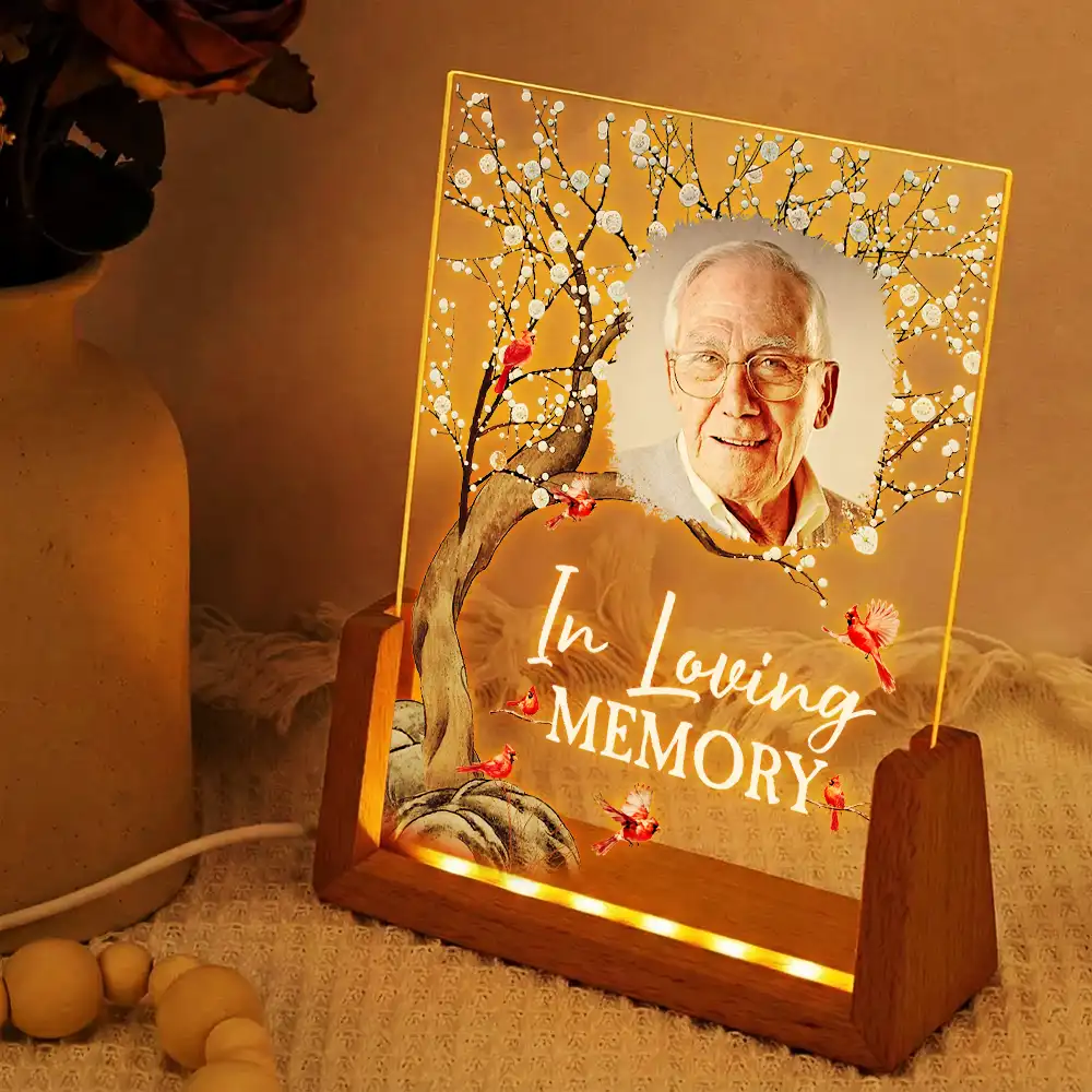 Custom Photo When You Miss Me Have No Fear Memorial - Personalized Night Light - Image 2