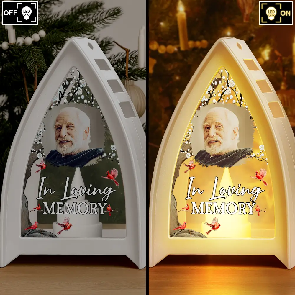 Custom Photo When You Miss Me Have No Fear Memorial - Personalized Tabletop Lantern Light - Image 2