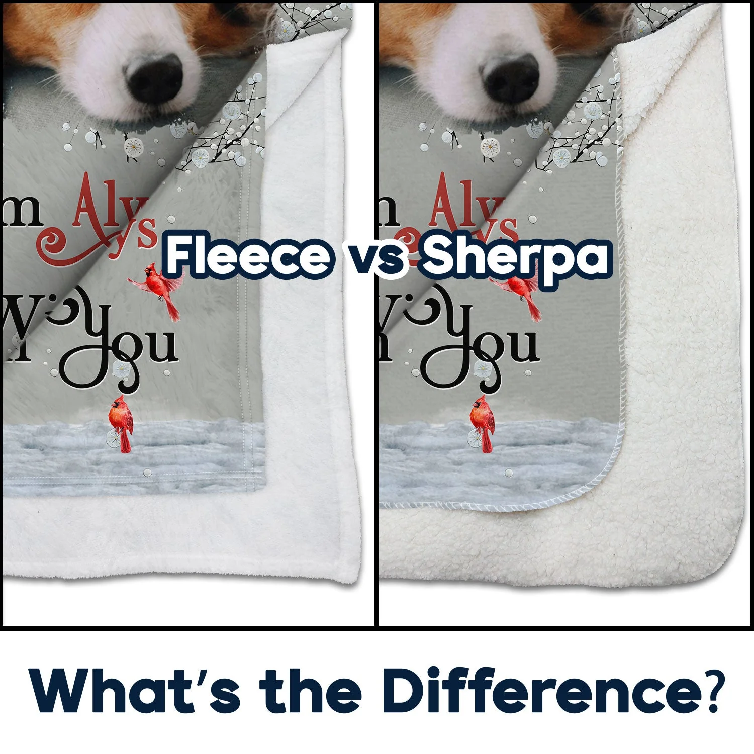 Custom Photo When You Miss Me - Loving, Memorial Gift For Family, Siblings, Friends - Personalized Fleece Blanket - Image 4