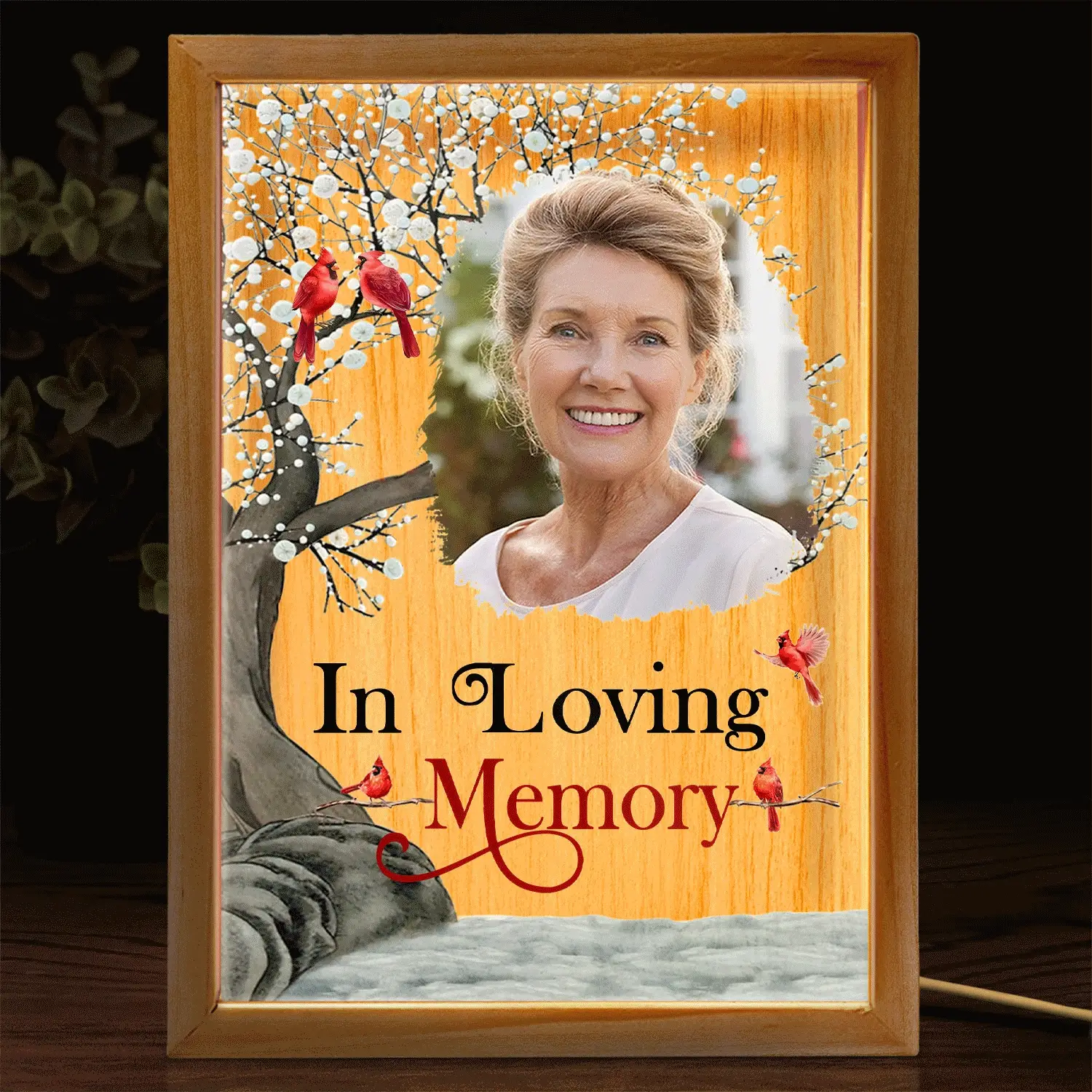 Custom Photo When You Miss Me - Loving, Memorial Gift For Family, Siblings, Friends - Personalized Picture Frame Light Box - Image 2