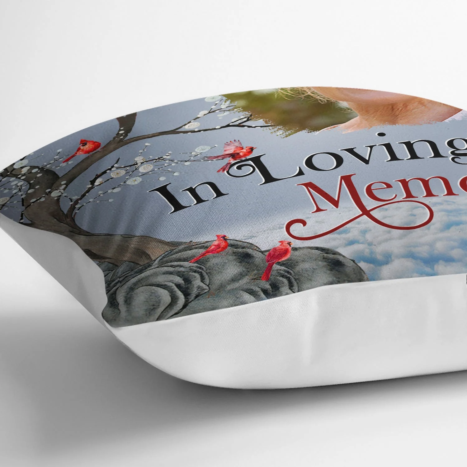 Custom Photo When You Miss Me - Loving, Memorial Gift For Siblings, Family, Friends - Personalized Pillow - Image 3