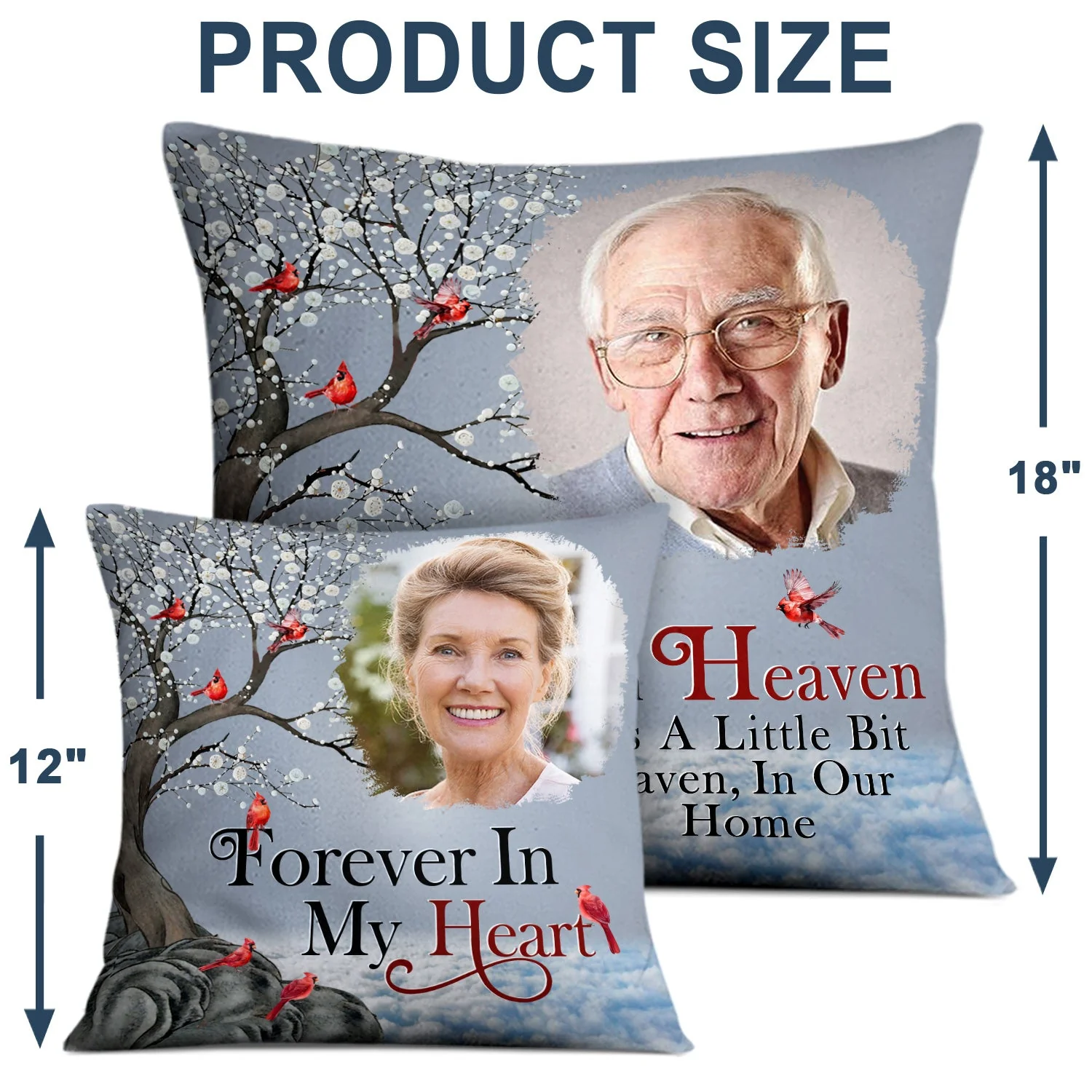 Custom Photo When You Miss Me - Loving, Memorial Gift For Siblings, Family, Friends - Personalized Pillow - Image 4