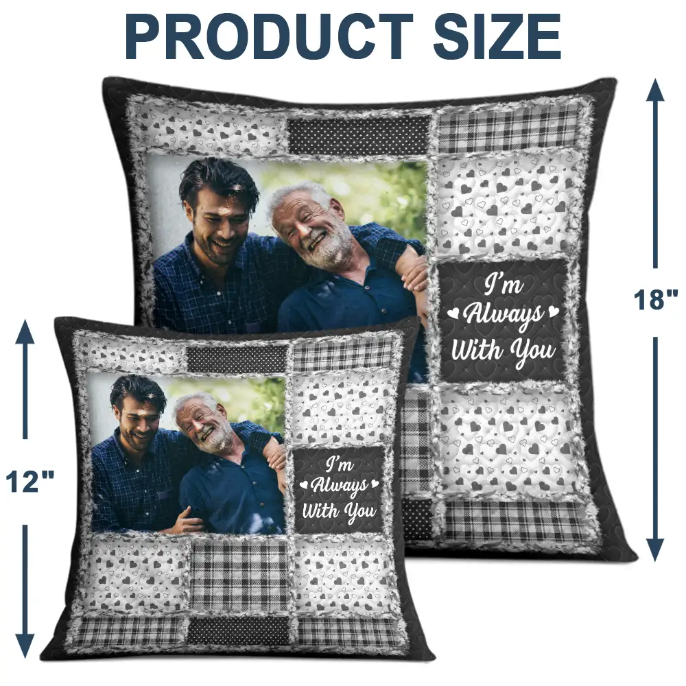 Custom Photo When You Really Miss Me Hug This Pillow - Personalized Pillow - Image 4