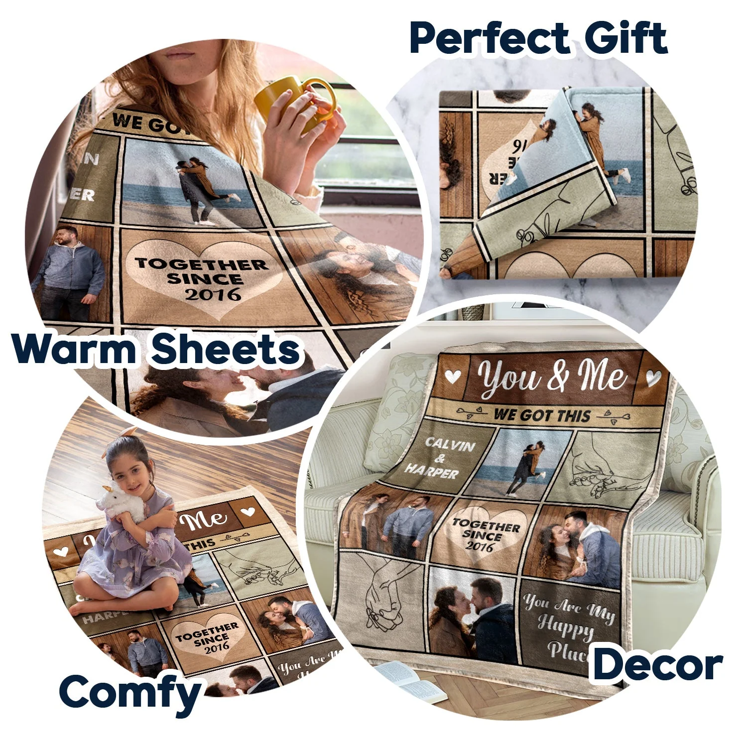 Custom Photo You And Me We Got This - Anniversary, Birthday Gift For Spouse, Husband, Wife, Boyfriend, Girlfriend - Personalized Custom Fleece Blanket - Image 5
