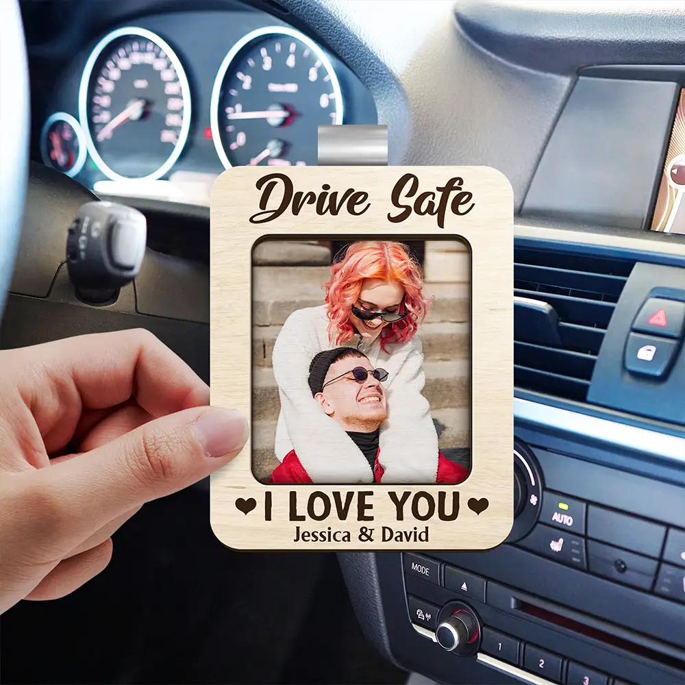 Custom Photo You And Me We Got This - Personalized Custom Shaped Car Visor Clip - Image 3