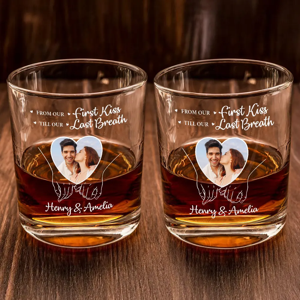 Custom Photo You And Me We Got This - Personalized Whiskey Glass - Image 2