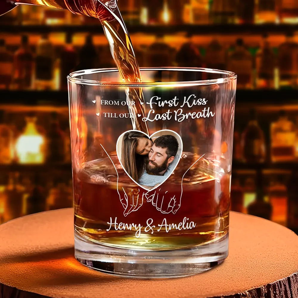 Custom Photo You And Me We Got This - Personalized Whiskey Glass - Image 4