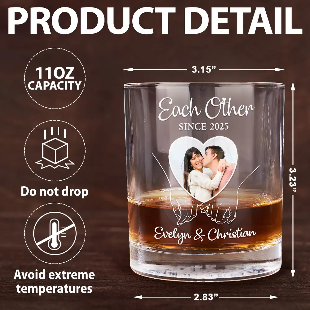 Custom Photo You And Me We Got This - Personalized Whiskey Glass - Image 5