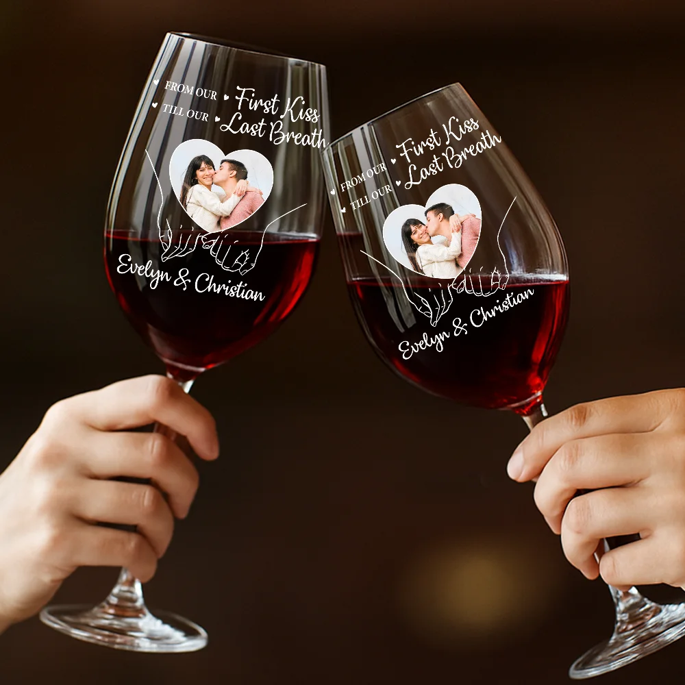 Custom Photo You And Me We Got This - Personalized Wine Glass - Image 4
