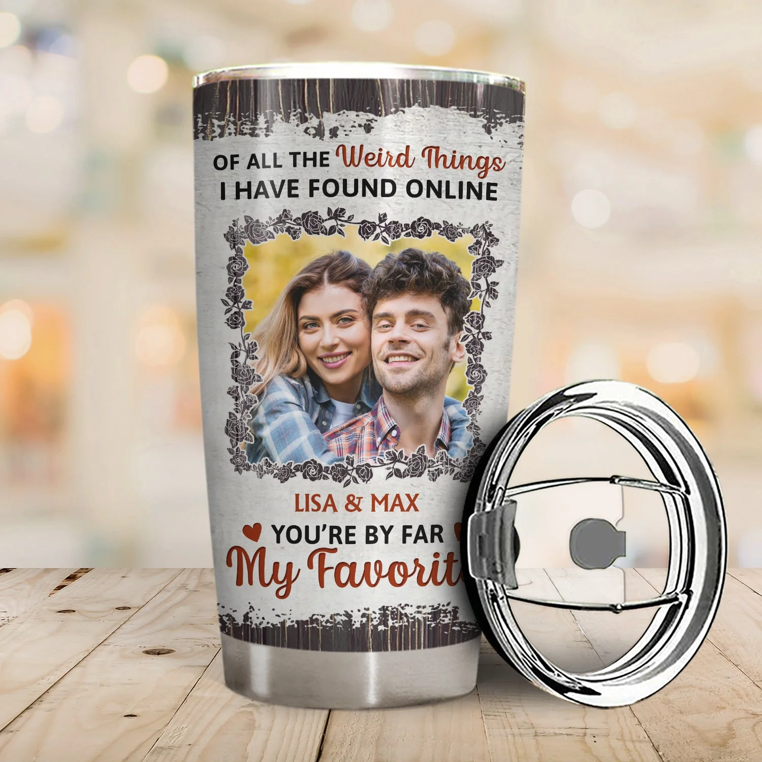 Custom Photo You Are By Far My Favorite - Gift For Couples - Personalized Tumbler - Image 2