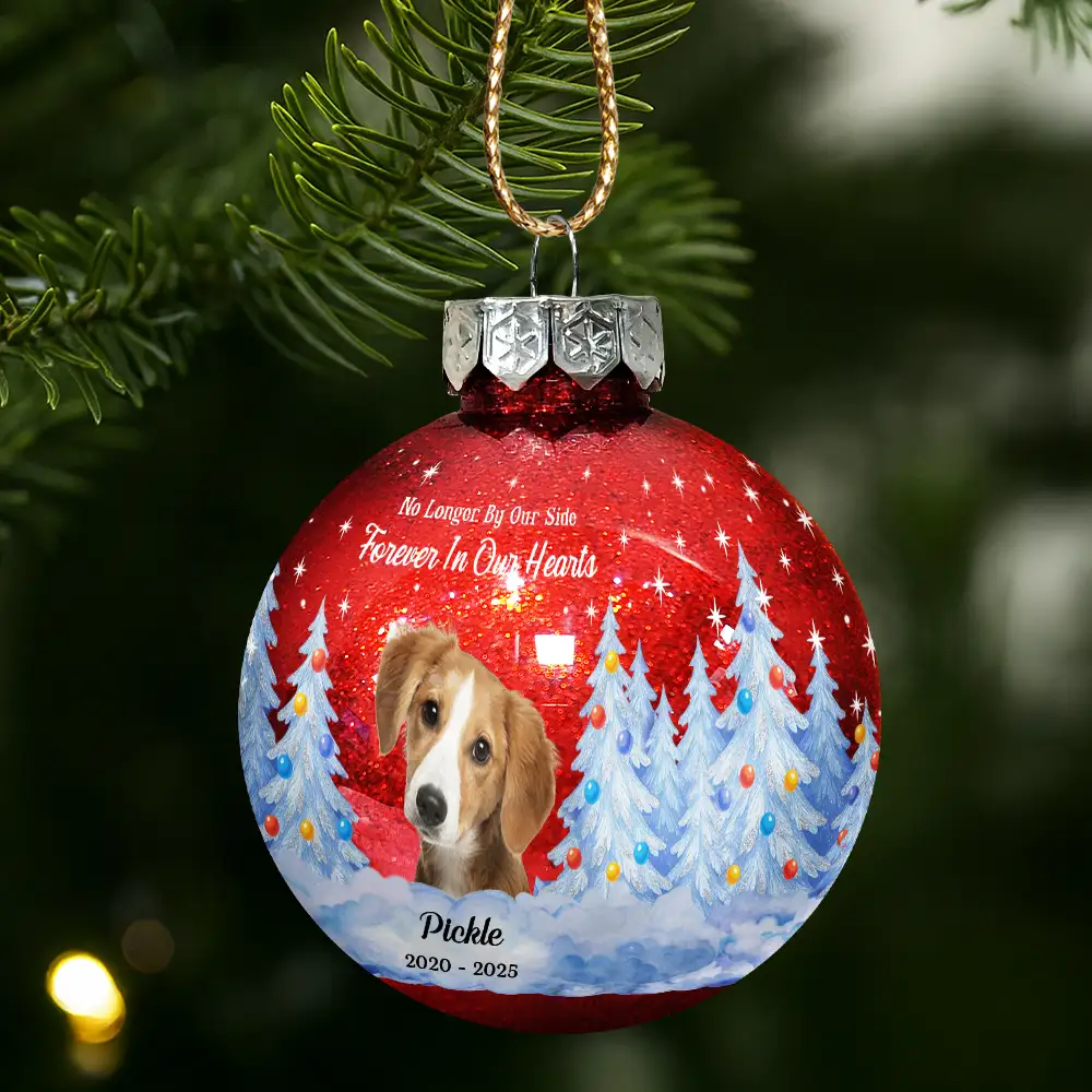 Custom Photo You Are My Favorite Hello And Hardest Goodbye - Personalized Ball Ornament - Image 3