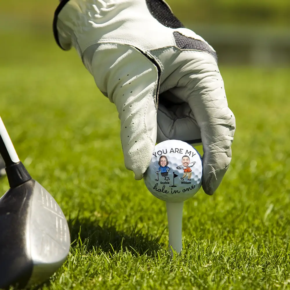 Custom Photo You Are My Hole In One Golf Couple - Personalized Golf Ball - Image 6