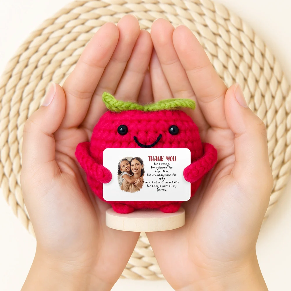 Custom Photo You Are My Sunshine - Personalized Doll Crochet With Custom Card - Image 2