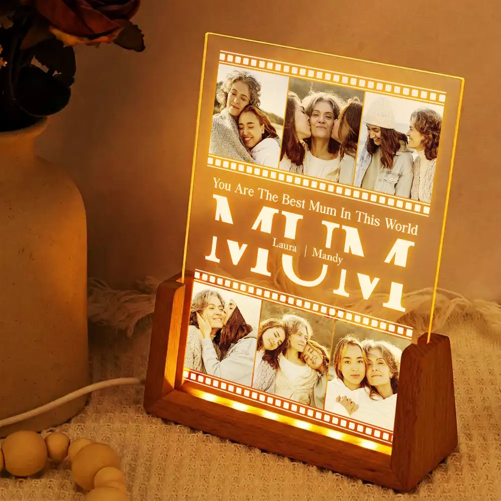 Custom Photo You Are The Best Mom In This World - Personalized Night Light - Image 2