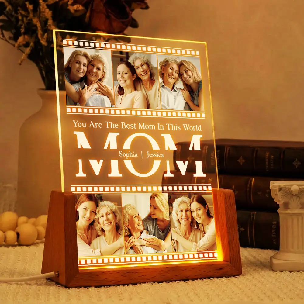 Custom Photo You Are The Best Mom In This World - Personalized Night Light - Image 4