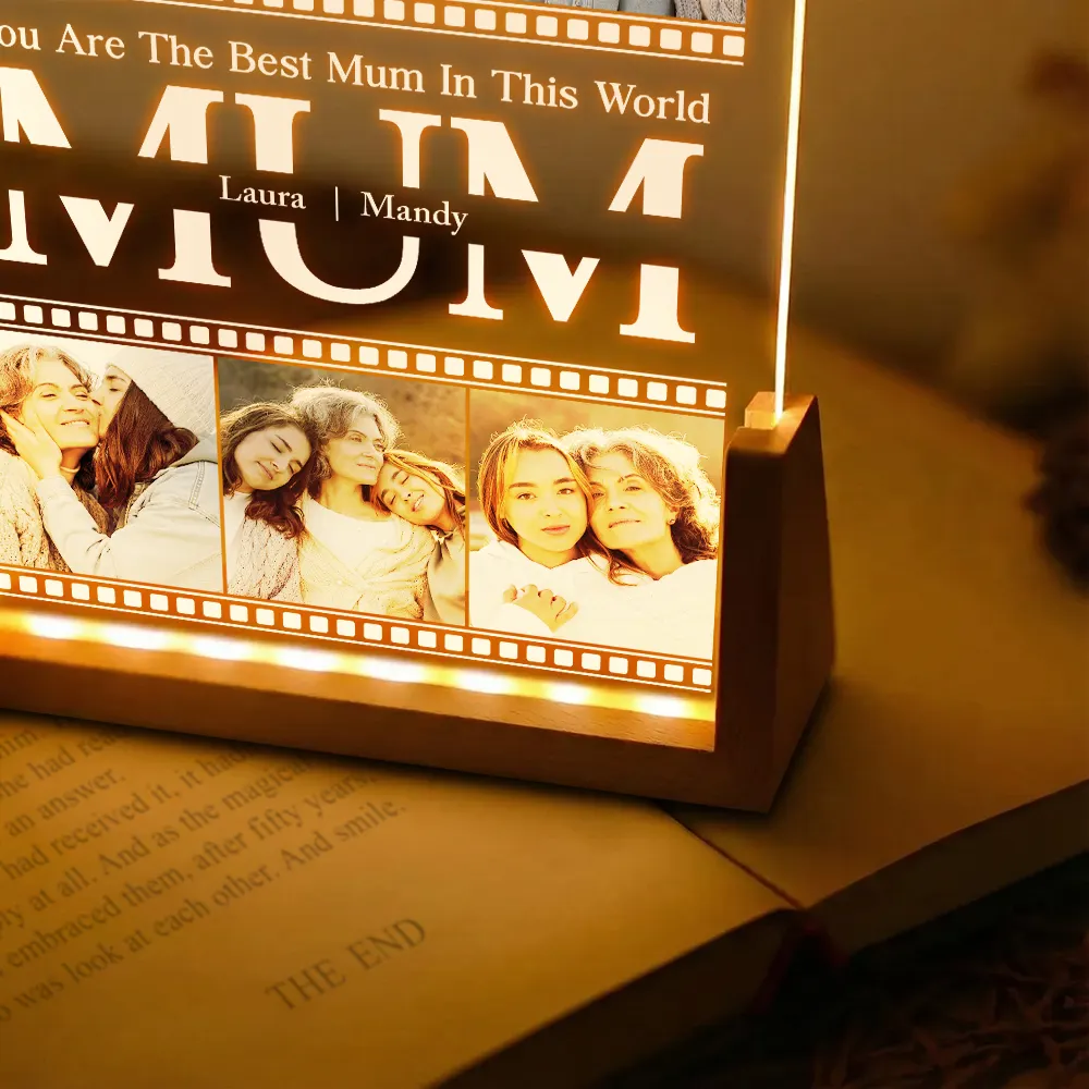 Custom Photo You Are The Best Mom In This World - Personalized Night Light - Image 6