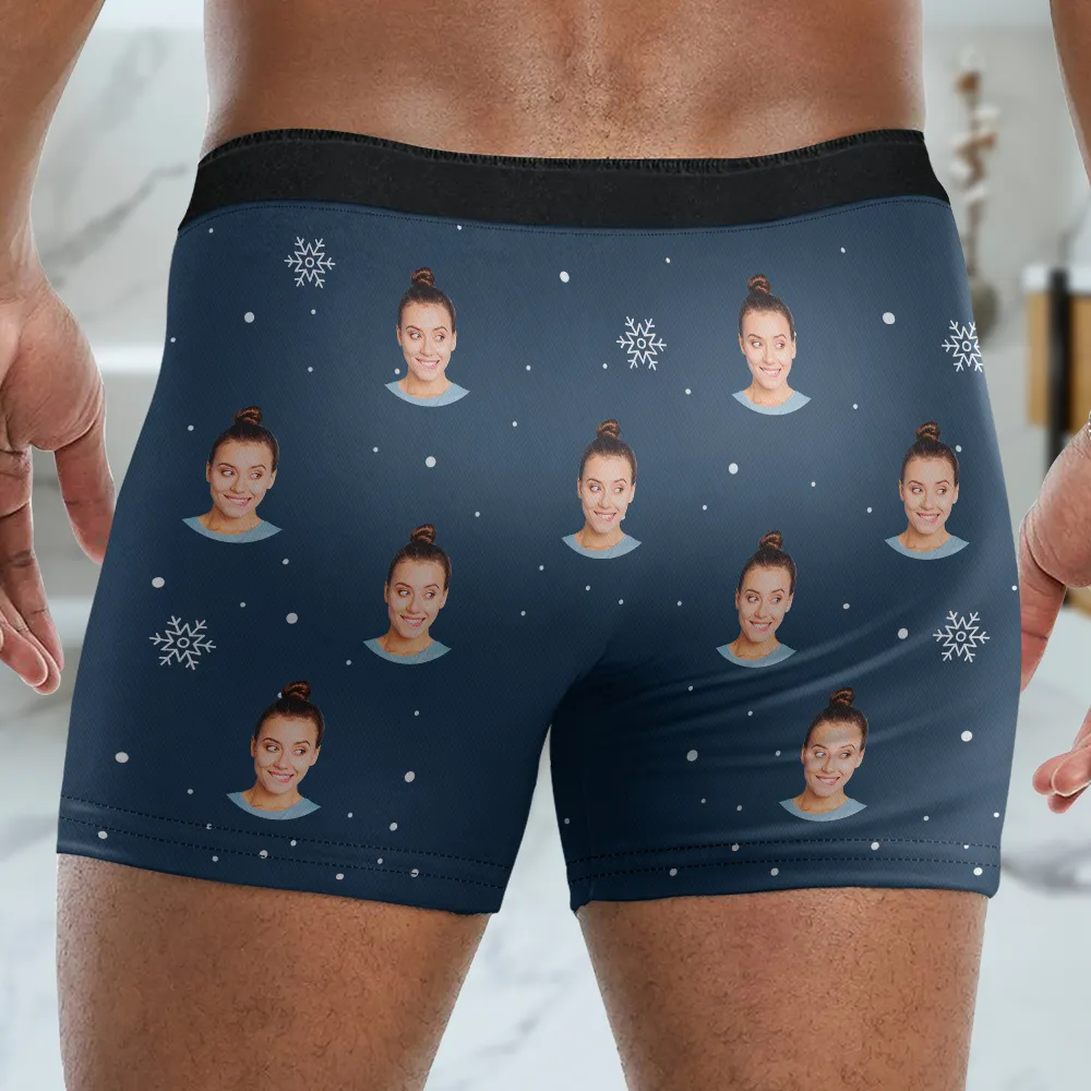 Custom Photo You Can Jingle My Bell - Personalized Men's Boxer Briefs - Image 5