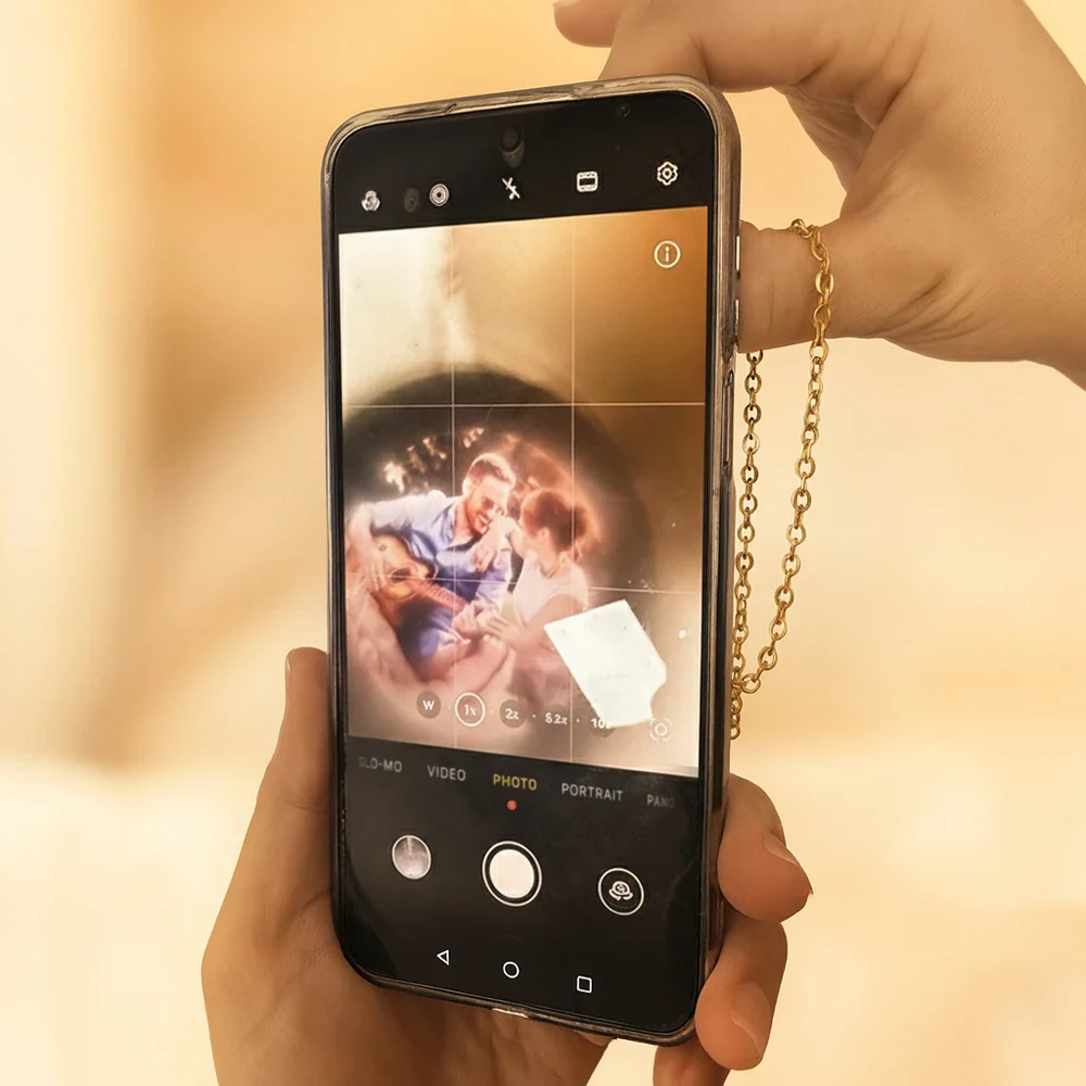 Custom Photo You & Me We Got This Couple - Personalized Bubble Projection Necklace - Image 4