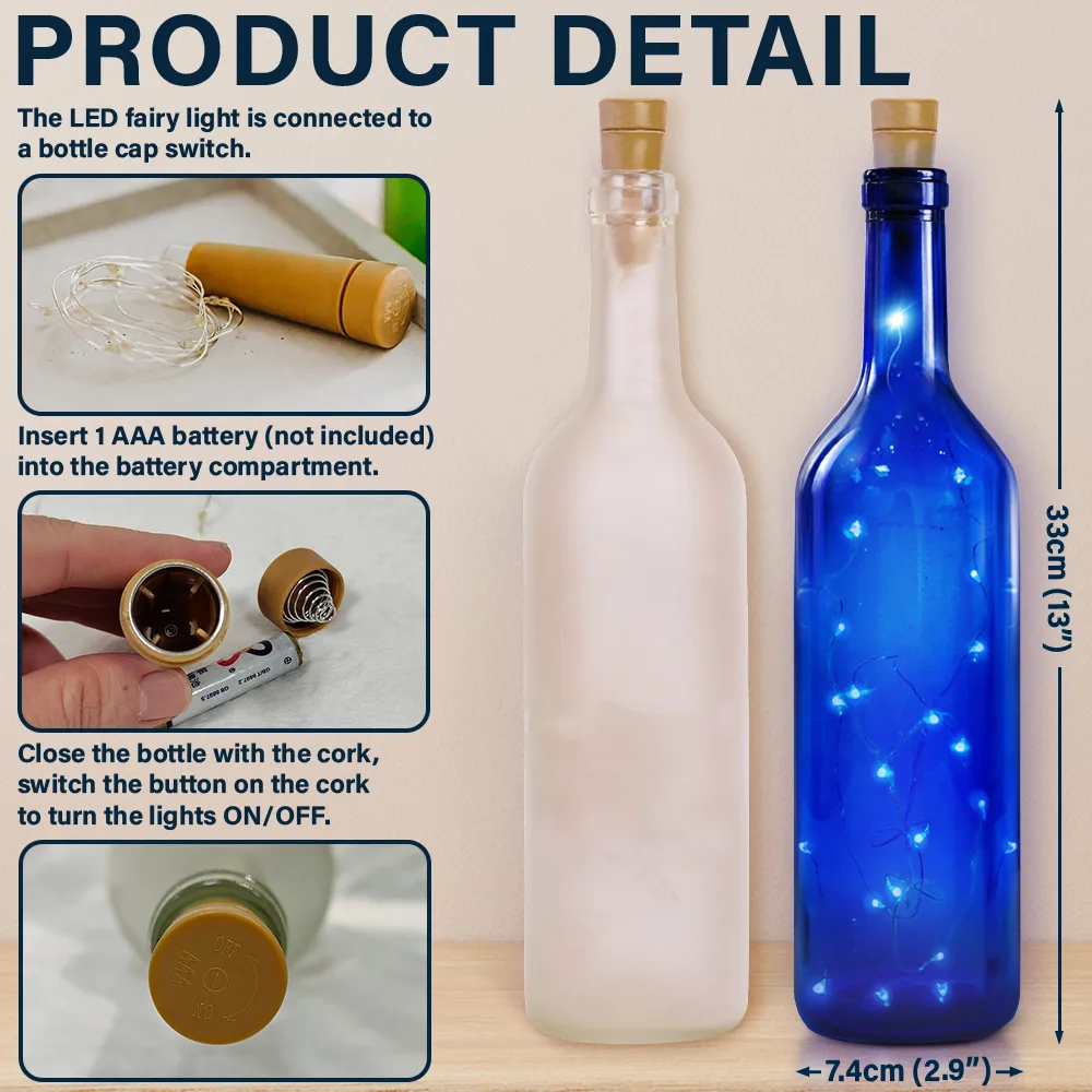 Custom Photo You & Me We Got This - Personalized Bottle Light - Image 5