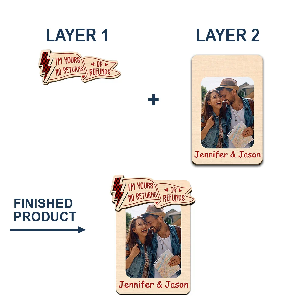 Custom Photo You & Me We Got This - Personalized Custom Shaped Car Visor Clip - Image 4