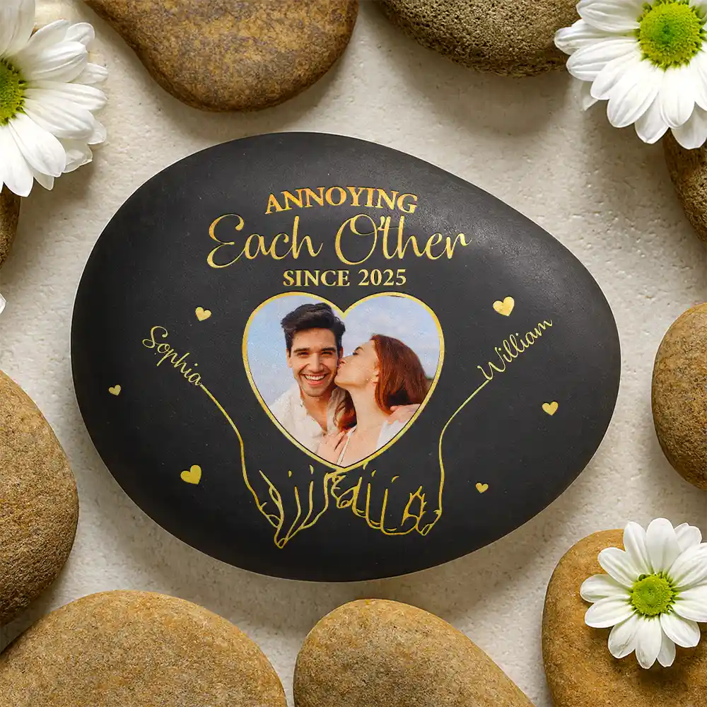 Custom Photo You & Me We Got This - Personalized Printed Rock - Image 2