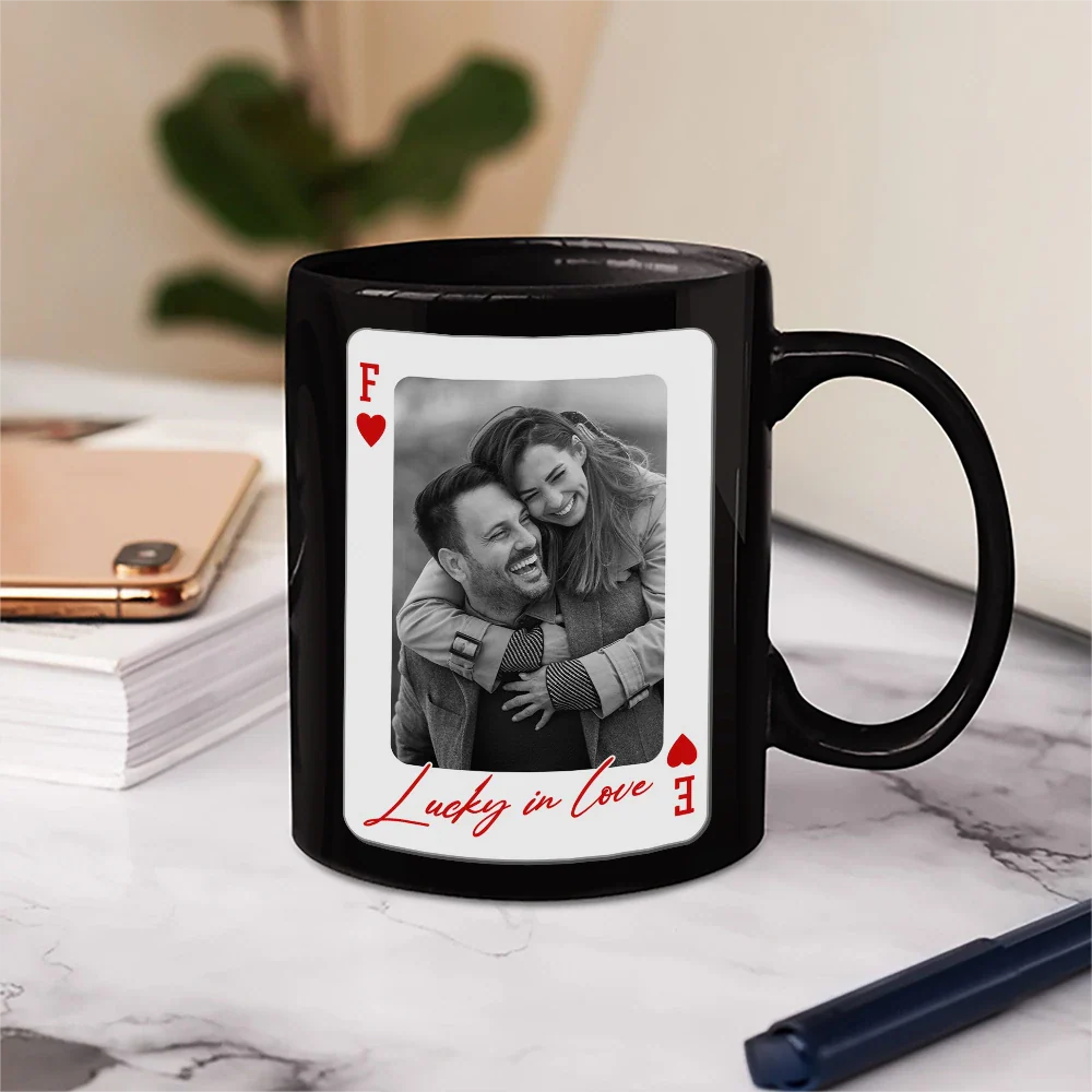 Custom Photo You & Me We Got This Playing Card - Personalized Mug - Image 5