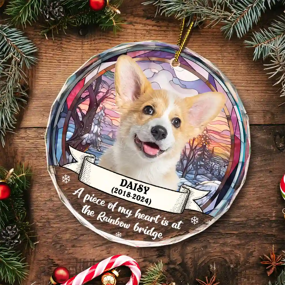 Custom Photo You Were My Favorite Hello And Hardest Goodbye - Personalized Circle Glass Ornament - Image 6