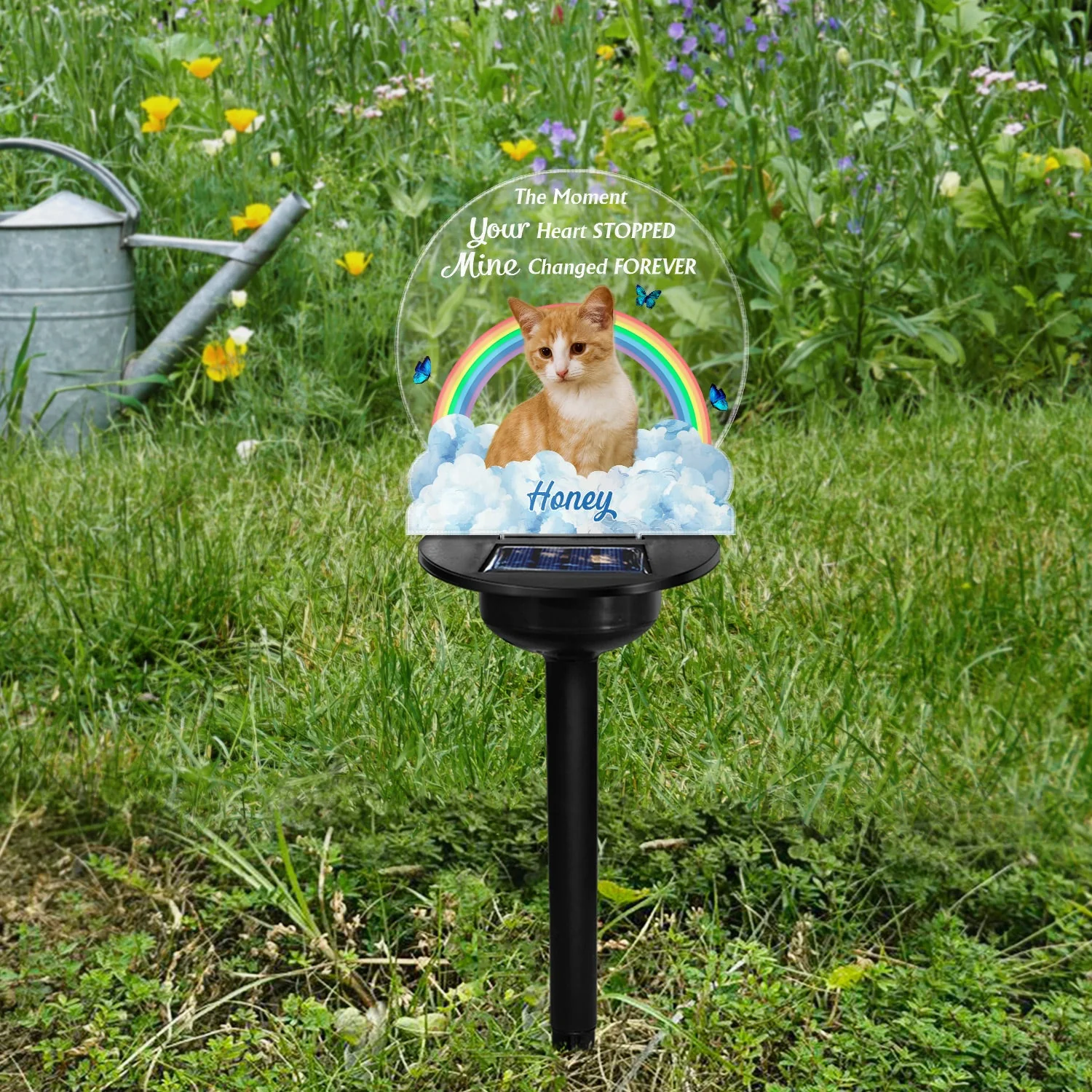 Custom Photo You Were My Favorite Hello - Memorial Gift For Dog Lovers, Cat Lovers, Pet Lovers - Personalized Solar Light - Image 5