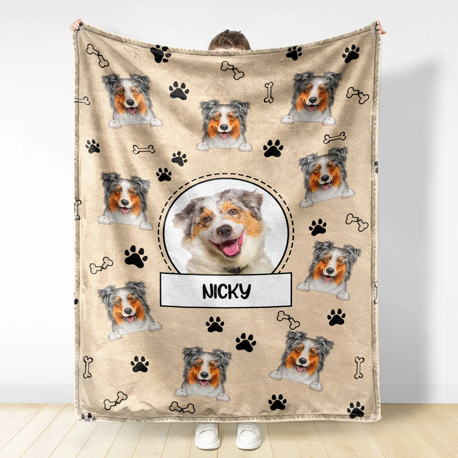 Custom Photo Your Dog Cat - Gift For Pet Lovers - Personalized Fleece Blanket - Image 4
