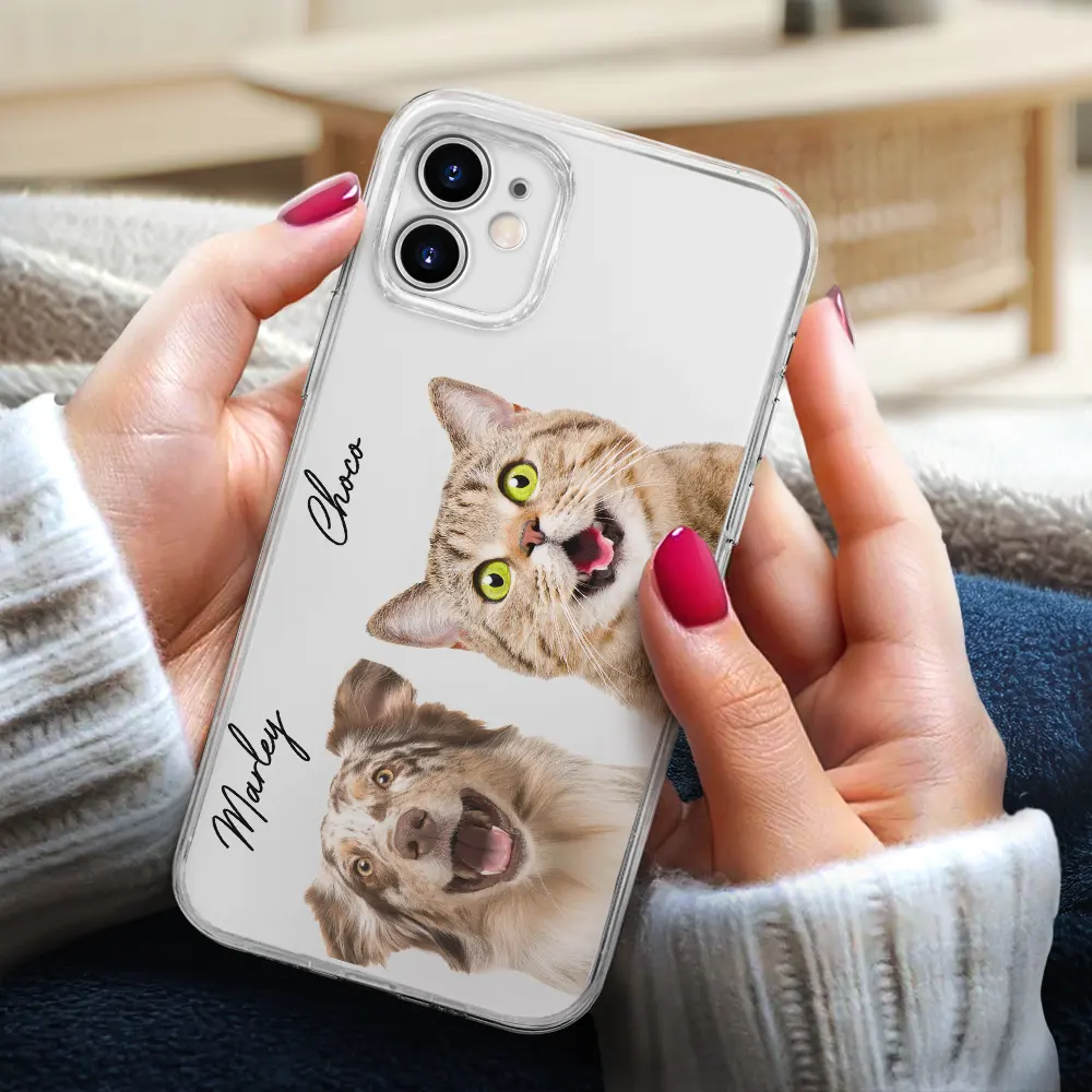 Custom Photo Your Dog Cat Pet - Personalized Clear Phone Case - Image 4